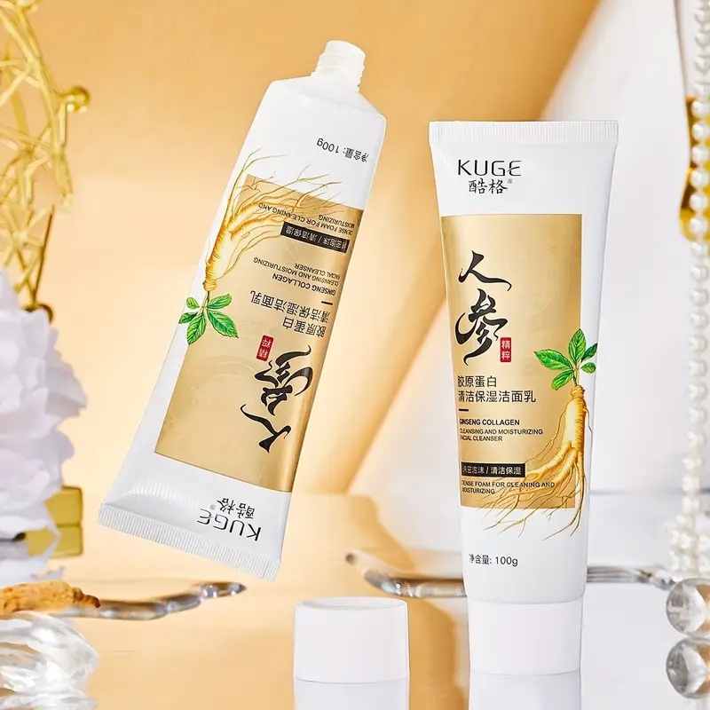 ginseng collagen herbal cleanser for glowing skin
