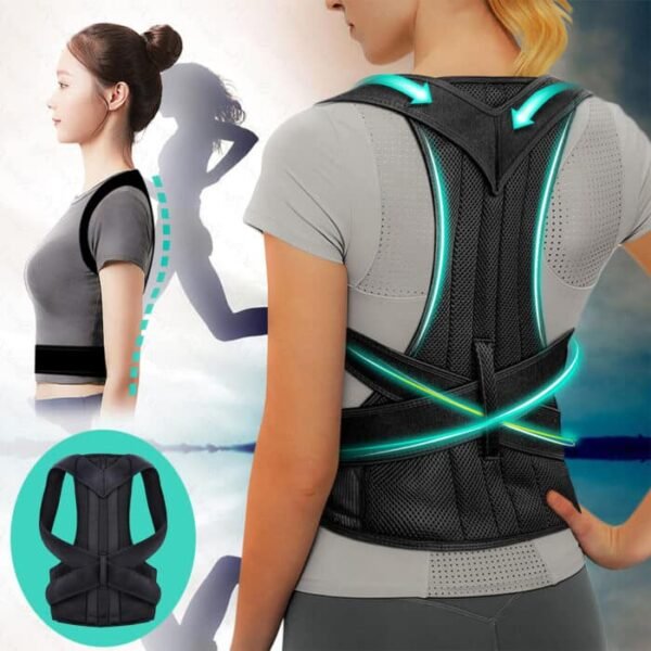 Adjustable shoulder support posture brace