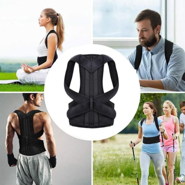 Posture support brace worn under clothes