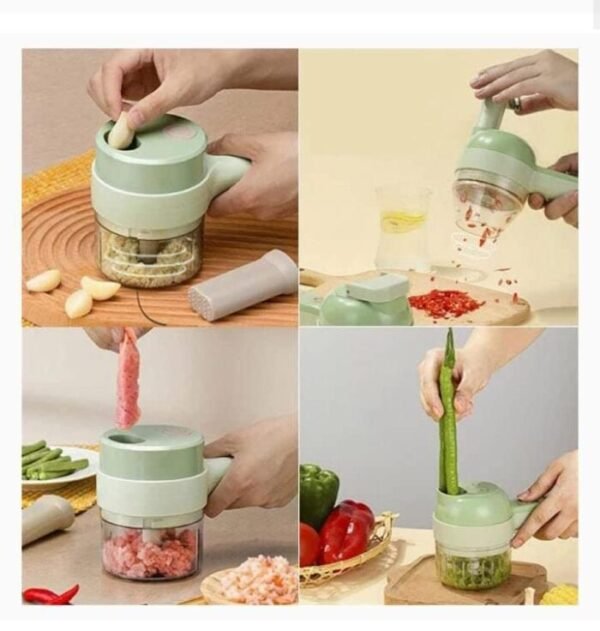 Multifunction electric food chopper with filling hole