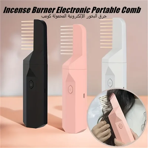 Portable USB Bakhoor Burner on wooden table